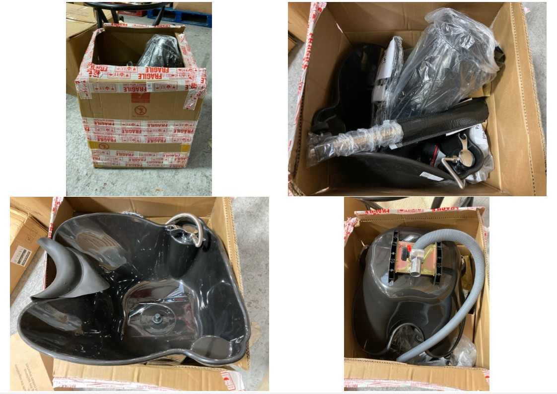 Lot 693  
            Marchington SR11 - Delivery or Collection 

                
SALON STYLE PORTABLE HAIR WASHING SINK UNIT IN HIGH GLOSS BLACK - ORIGINAL RRP £2...