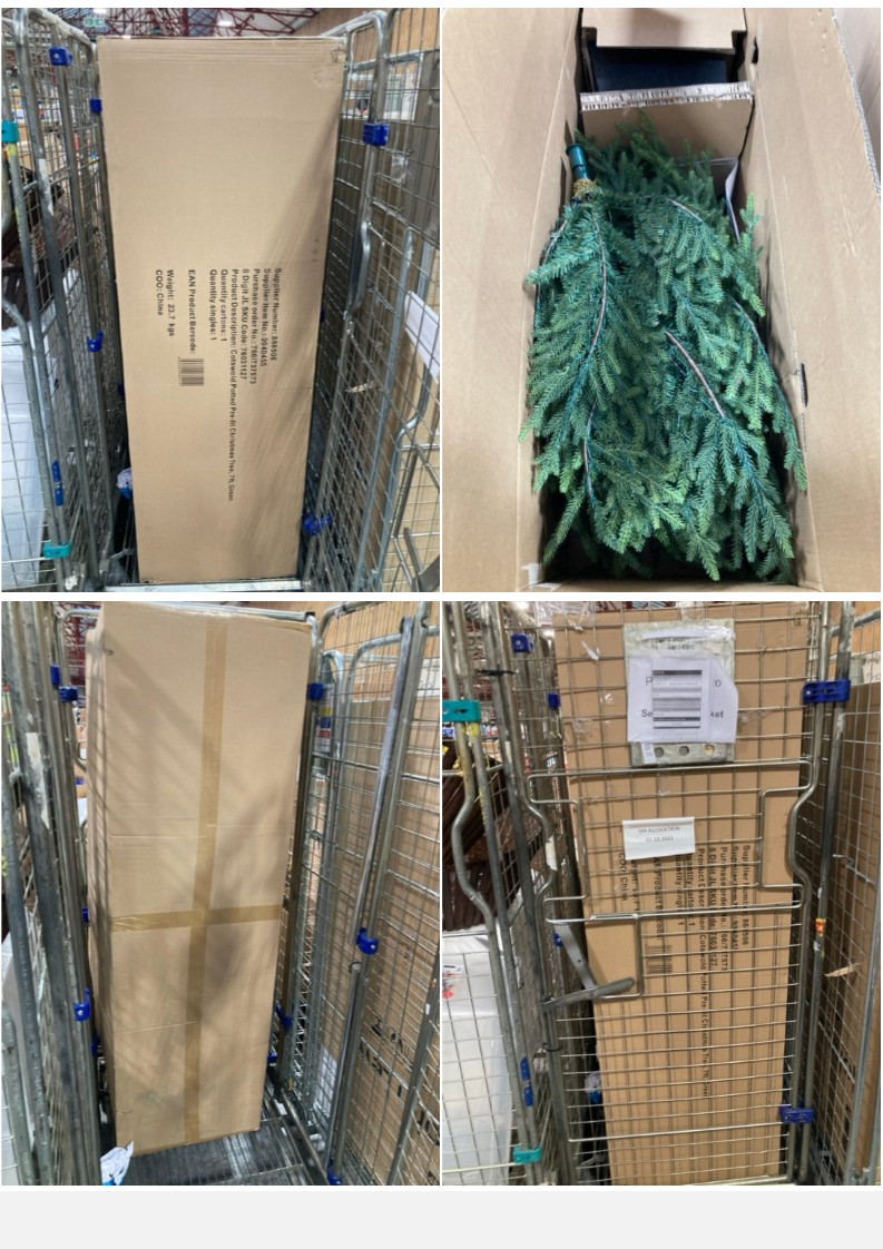 Lot 715  
            Marchington SR11 - Delivery or Collection 

                
2 X COTSWOLD POTTED PRE-LIT 7FT CHRISTMAS TREES IN GREEN: LOCATION - A7