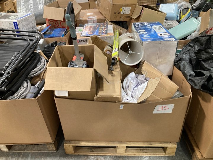 Lot 725  
            Marchington SR11 - Delivery or Collection 

                
PALLET OF ASSORTED ITEMS TO INCLUDE STATUS 5L PORTABLE AIR COOLER: LOCATION - A7 ...