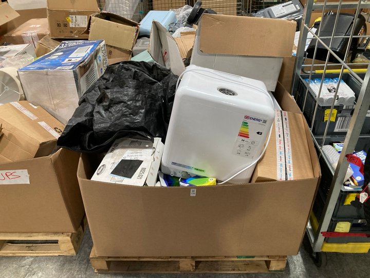 Lot 726  
            Marchington SR11 - Delivery or Collection 

                
PALLET OF ASSORTED ITEMS TO INCLUDE COMFEE TABLE TOP DISHWASHER IN WHITE: LOCATIO...