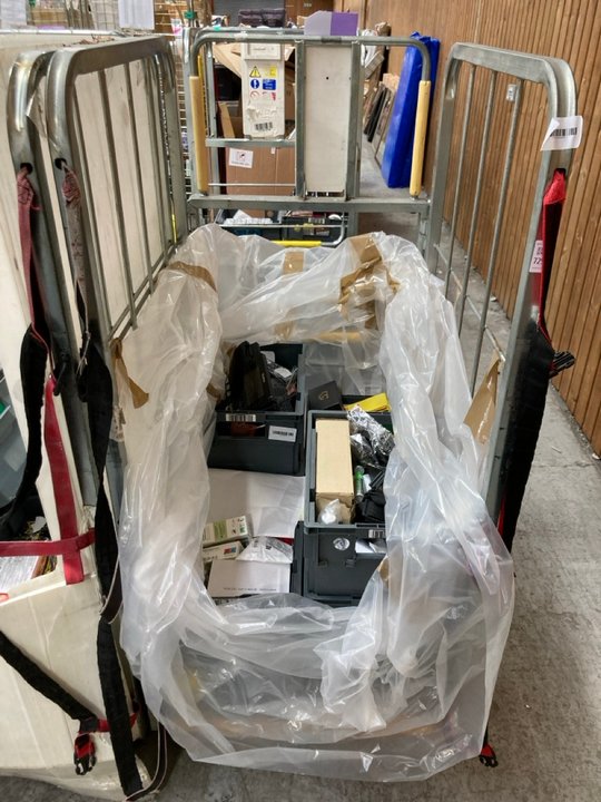 Lot 729  
            Marchington SR11 - Delivery or Collection 

                
CAGE OF ASSORTED ITEMS TO INCLUDE YEALINK OFFICE PHONE IN BLACK - CAGE NOT INCLUD...