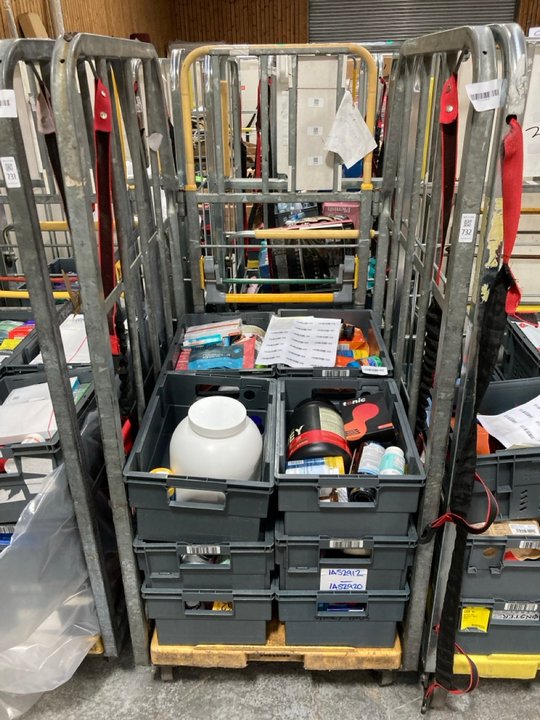 Lot 732  
            Marchington SR11 - Delivery or Collection 

                
CAGE OF ASSORTED HEALTH SUPPLEMENTS TO INCLUDE OPTIMUM NUTRITION GOLD STANDARD 10...