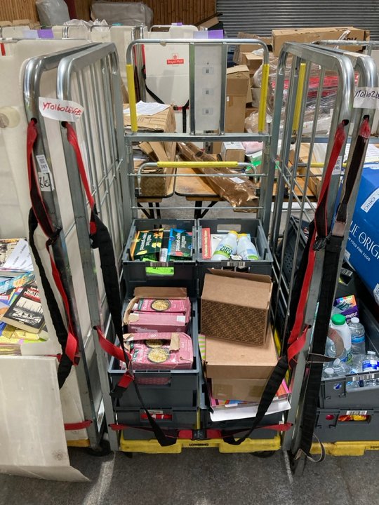 Lot 746  
            Marchington SR11 - Collection 

                
(COLLECTION ONLY) CAGE OF ASSORTED FOOD AND DRINKS ITEMS TO INCLUDE PLENISH ORGAN...