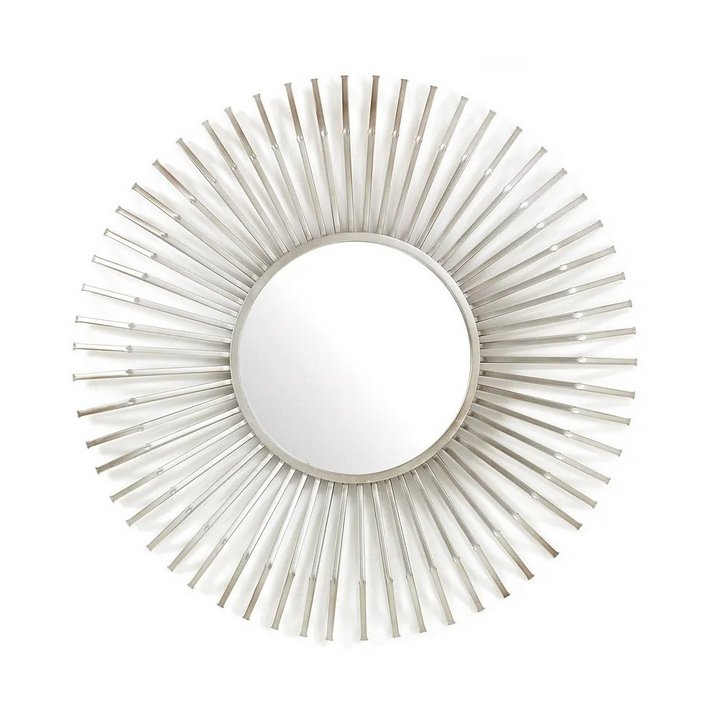 Lot 78  
            Marchington SR11 - Delivery or Collection 

                
OAK FURNITURELAND AURORA METAL WALL MIRROR -SILVER ORIGINAL RRP £179.99: LOCATION...