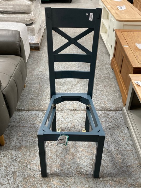 Lot 91  
            Marchington SR11 - Delivery or Collection 

                
OAK FURNITURELAND HIGHGATE BLUE DINING CHAIR FRAME ORIGINAL RRP £190.00: LOCATION...