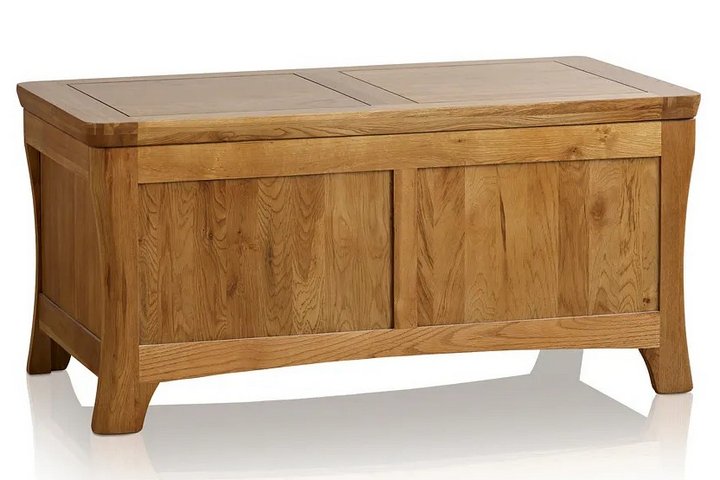 Lot 99  
            Marchington SR11 - Delivery or Collection 

                
OAK FURNITURELAND ORRICK RUSTIC SOLID OAK BLANKET BOX ORIGINAL RRP £399.99: LOCAT...