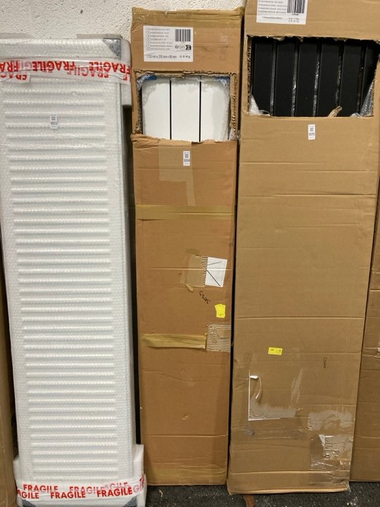 Lot 1014  
            Marchington SR19 - Delivery or Collection 

                
WHITE VERTICAL FLAT PANEL ALUMINIUM RADIATOR 1600 X 280MM - ORIGINAL RRP £190: LO...