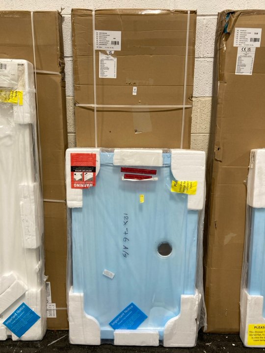 Lot 1021  
            Marchington SR19 - Collection 

                
(COLLECTION ONLY) CLEAR GLASS FRAMELESS 1200 X 1950MM SLIDING SHOWER DOOR WITH A ...