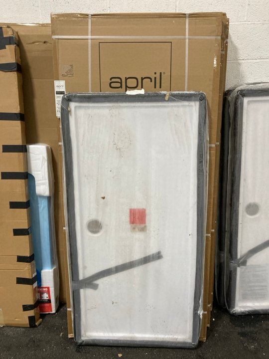 Lot 1024  
            Marchington SR19 - Collection 

                
(COLLECTION ONLY) SMOKED GLASS SILVER FRAMED 900 X 1950MM SHOWER PANEL WITH A PEA...