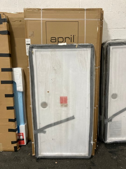 Lot 1028  
            Marchington SR19 - Collection 

                
(COLLECTION ONLY) SMOKED GLASS SILVER FRAMED 900 X 1950MM SHOWER PANEL WITH A PEA...