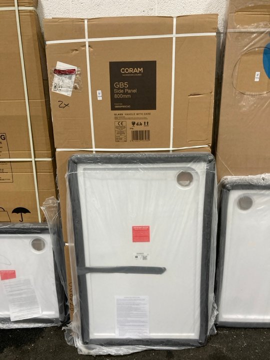 Lot 1034  
            Marchington SR19 - Collection 

                
(COLLECTION ONLY) CLEAR GLASS SILVER FRAMED 800 X 1850MM SHOWER PANEL WITH A PEAR...