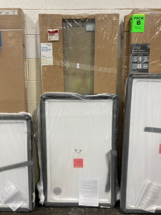 Lot 1037  
            Marchington SR19 - Collection 

                
(COLLECTION ONLY) CLEAR GLASS SILVER FRAMED 700 X 1850MM SHOWER PANEL WITH A PEAR...