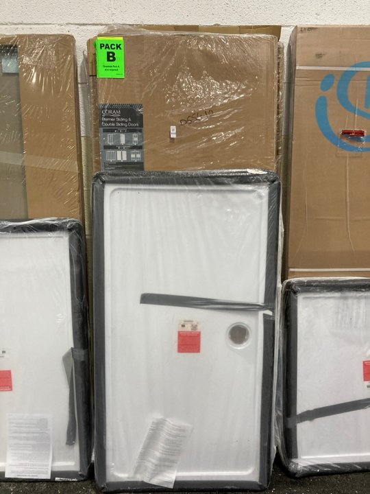 Lot 1038  
            Marchington SR19 - Collection 

                
(COLLECTION ONLY) CLEAR GLASS SILVER FRAMED 1400 X 1900MM SLIDING SHOWER DOOR WIT...