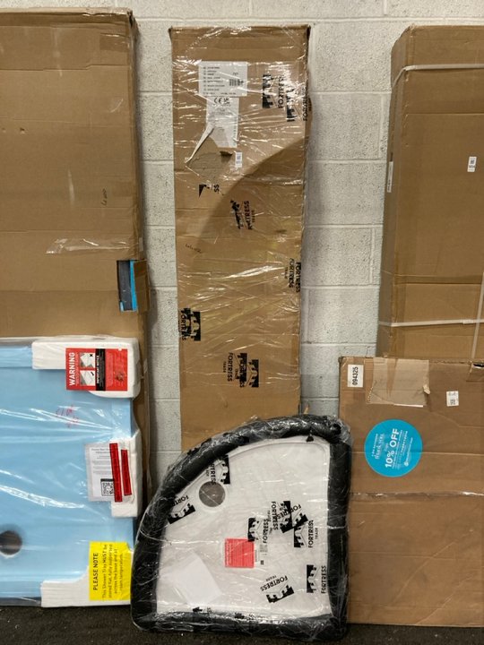 Lot 1053  
            Marchington SR19 - Collection 

                
(COLLECTION ONLY) CLEAR GLASS SILVER FRAMED 700 X 1850MM QUADRANT SHOWER ENCLOSUR...