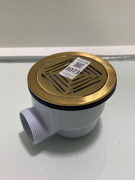 Lot 1073  
            Marchington SR19 - Delivery or Collection 

                
90MM FAST FLOW SHOWER WASTE IN BRUSHED BRASS - ORIGINAL RRP £105: LOCATION - RACK...