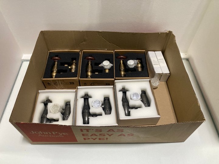 Lot 1123  
            Marchington SR19 - Delivery or Collection 

                
QTY OF ASSORTED TRADITIONAL TRV VALVES WITH LOCK SHIELDS - ORIGINAL RRP £570: LOC...