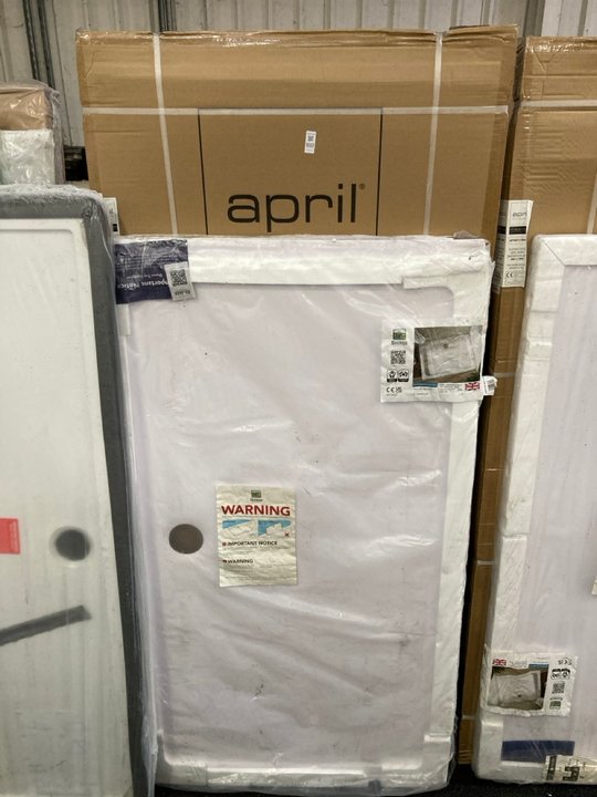 Lot 1137  
            Marchington SR19 - Collection 

                
(COLLECTION ONLY) SMOKED GLASS SILVER FRAMED 900 X 1950MM SHOWER PANEL WITH A STO...