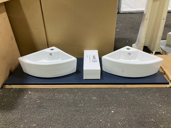 Lot 134  
            Marchington SR19 - Collection 

                
(COLLECTION ONLY) 1210 X 390MM FLOATING SHELF IN SATIN INDIGO BLUE COMPLETE WITH ...