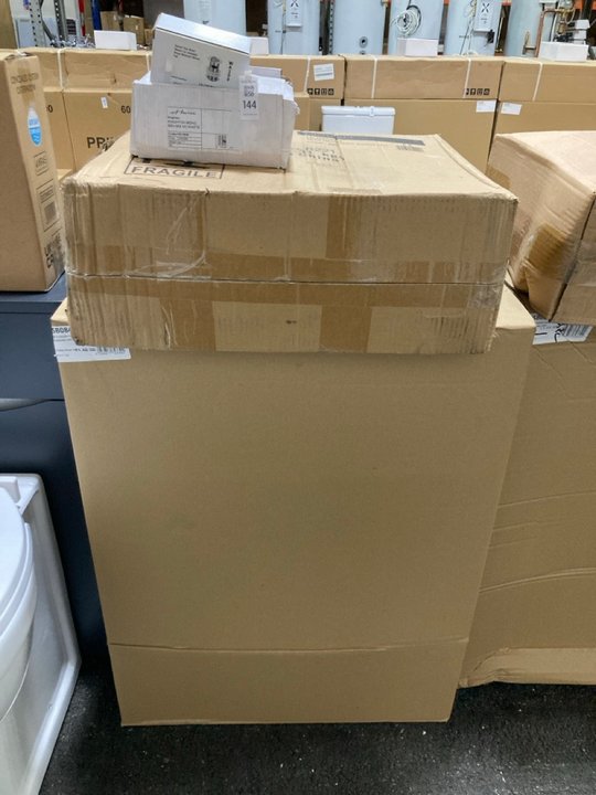 Lot 144  
            Marchington SR19 - Delivery or Collection 

                
FLOOR STANDING 2 DOOR SEMI RECESSED SINK UNIT IN WHITE WITH A 610 X 490MM 1TH CER...