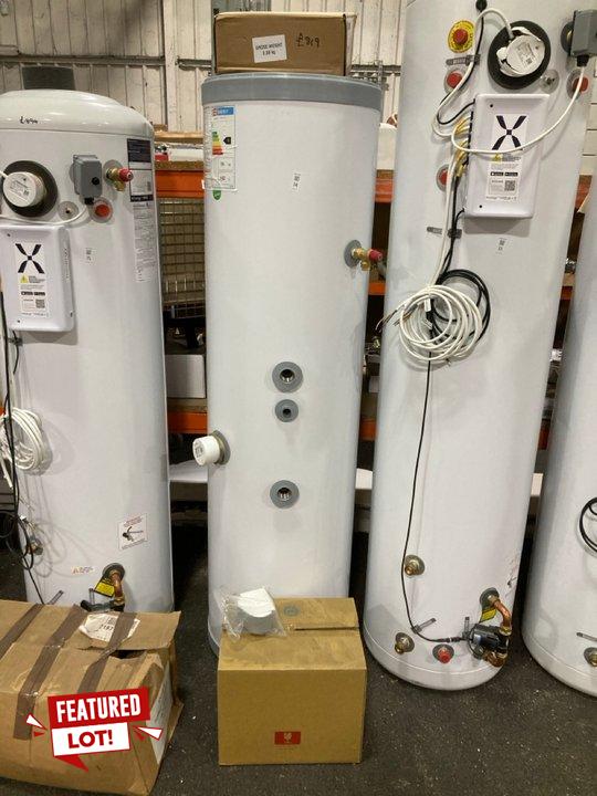 Lot 14  
            Marchington SR19 - Collection 

                
(COLLECTION ONLY) JOULE 180L SI HOT WATER CYLINDER - ORIGINAL RRP £819: LOCATION ...