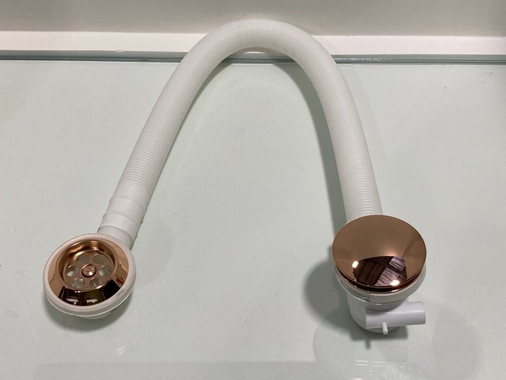 Lot 200  
            Marchington SR19 - Delivery or Collection 

                
BATH SPRUNG WASTE & OVERFLOW IN ROSE GOLD - ORIGINAL RRP £90: LOCATION - RACKING 1