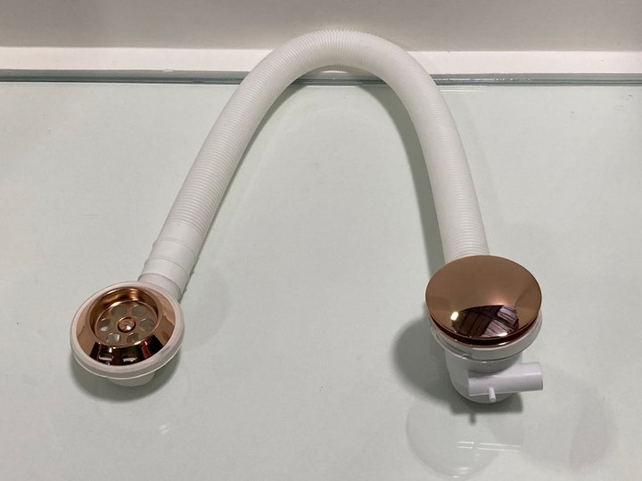 Lot 201  
            Marchington SR19 - Delivery or Collection 

                
BATH SPRUNG WASTE & OVERFLOW IN ROSE GOLD - ORIGINAL RRP £90: LOCATION - RACKING 1