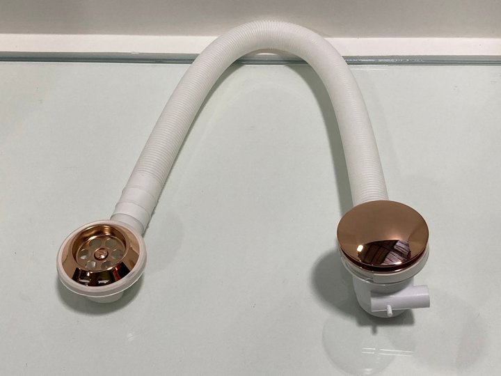 Lot 202  
            Marchington SR19 - Delivery or Collection 

                
BATH SPRUNG WASTE & OVERFLOW IN ROSE GOLD - ORIGINAL RRP £90: LOCATION - RACKING 1