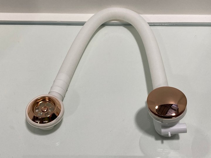 Lot 204  
            Marchington SR19 - Delivery or Collection 

                
BATH SPRUNG WASTE & OVERFLOW IN ROSE GOLD - ORIGINAL RRP £90: LOCATION - RACKING 1