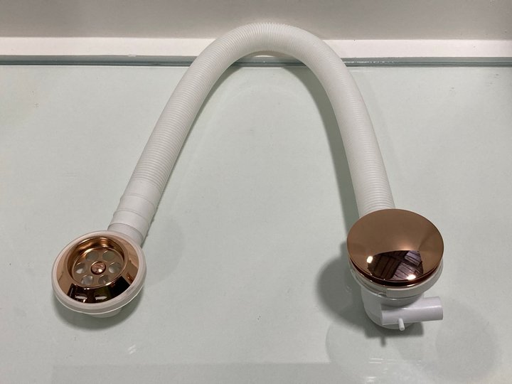 Lot 209  
            Marchington SR19 - Delivery or Collection 

                
BATH SPRUNG WASTE & OVERFLOW IN ROSE GOLD - ORIGINAL RRP £90: LOCATION - RACKING 1