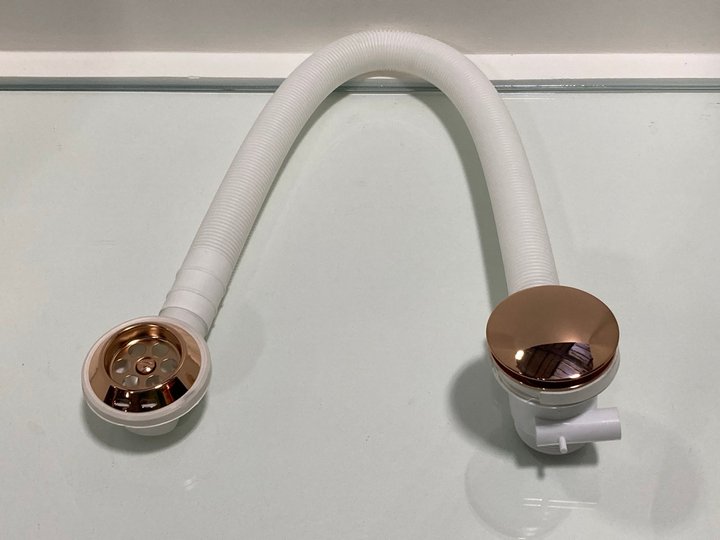 Lot 210  
            Marchington SR19 - Delivery or Collection 

                
BATH SPRUNG WASTE & OVERFLOW IN ROSE GOLD - ORIGINAL RRP £90: LOCATION - RACKING 1