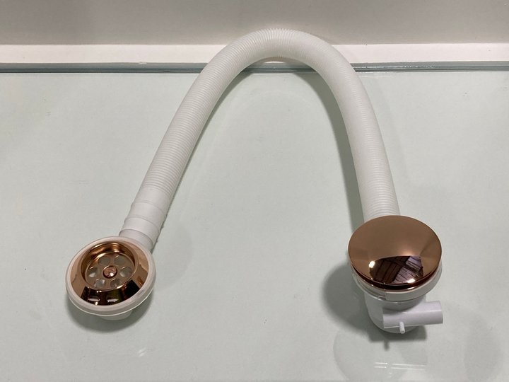 Lot 211  
            Marchington SR19 - Delivery or Collection 

                
BATH SPRUNG WASTE & OVERFLOW IN ROSE GOLD - ORIGINAL RRP £90: LOCATION - RACKING 1