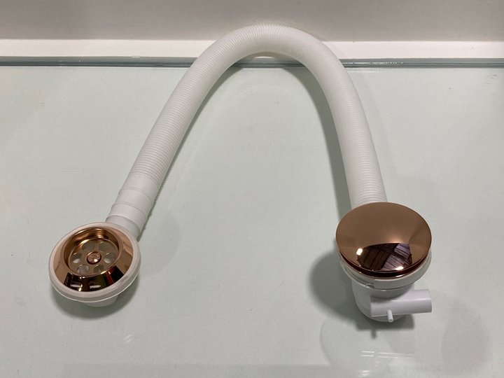 Lot 212  
            Marchington SR19 - Delivery or Collection 

                
BATH SPRUNG WASTE & OVERFLOW IN ROSE GOLD - ORIGINAL RRP £90: LOCATION - RACKING 1