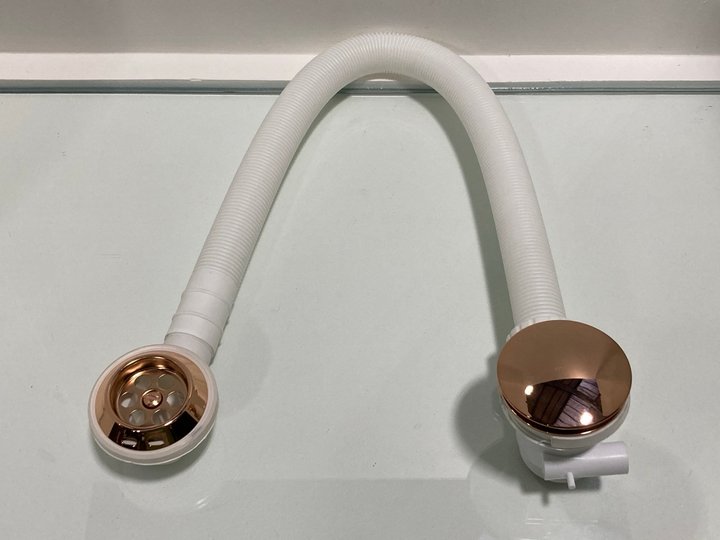 Lot 214  
            Marchington SR19 - Delivery or Collection 

                
BATH SPRUNG WASTE & OVERFLOW IN ROSE GOLD - ORIGINAL RRP £90: LOCATION - RACKING 1