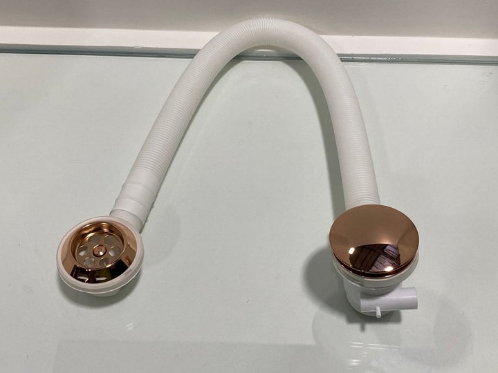 Lot 215  
            Marchington SR19 - Delivery or Collection 

                
BATH SPRUNG WASTE & OVERFLOW IN ROSE GOLD - ORIGINAL RRP £90: LOCATION - RACKING 1