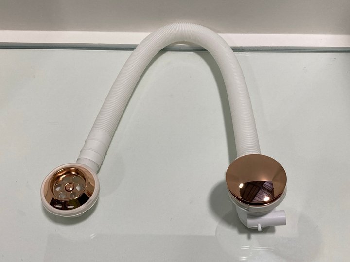 Lot 216  
            Marchington SR19 - Delivery or Collection 

                
BATH SPRUNG WASTE & OVERFLOW IN ROSE GOLD - ORIGINAL RRP £90: LOCATION - RACKING 1