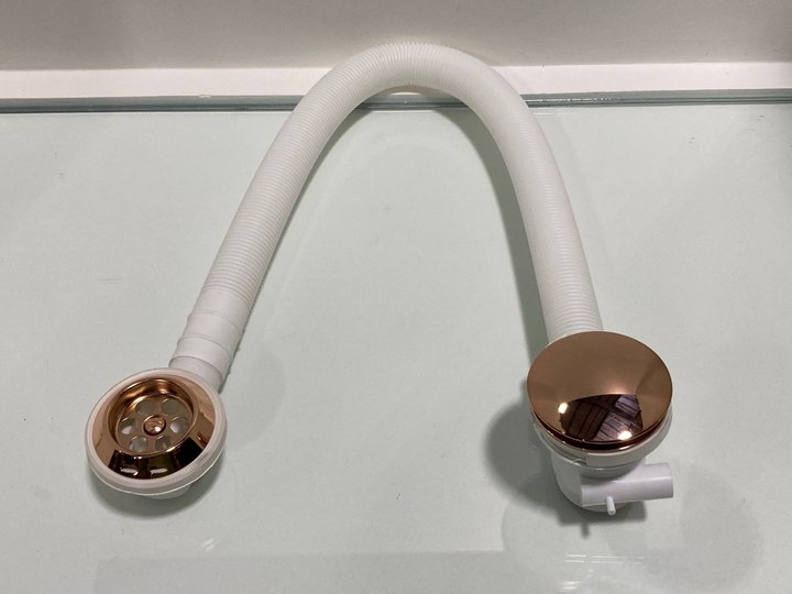 Lot 218  
            Marchington SR19 - Delivery or Collection 

                
BATH SPRUNG WASTE & OVERFLOW IN ROSE GOLD - ORIGINAL RRP £90: LOCATION - RACKING 1