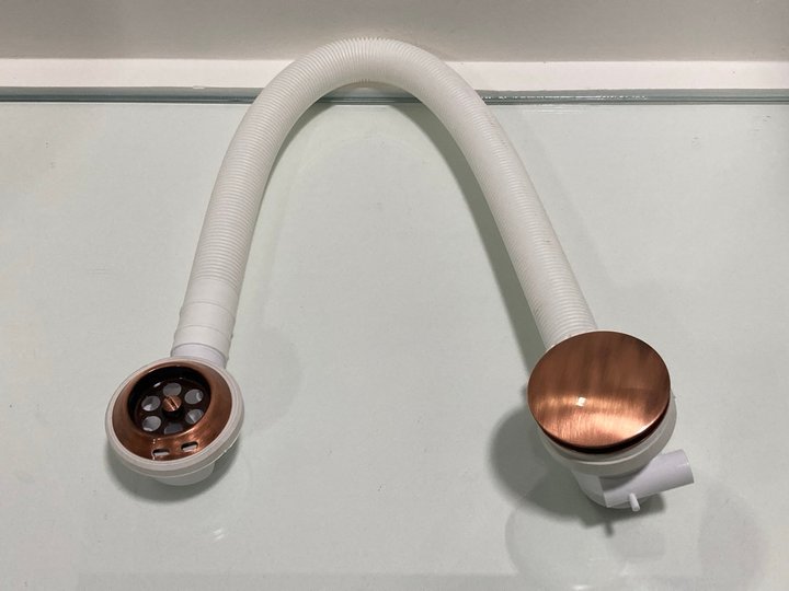 Lot 221  
            Marchington SR19 - Delivery or Collection 

                
BATH SPRUNG WASTE & OVERFLOW IN COPPER - ORIGINAL RRP £90: LOCATION - RACKING 1