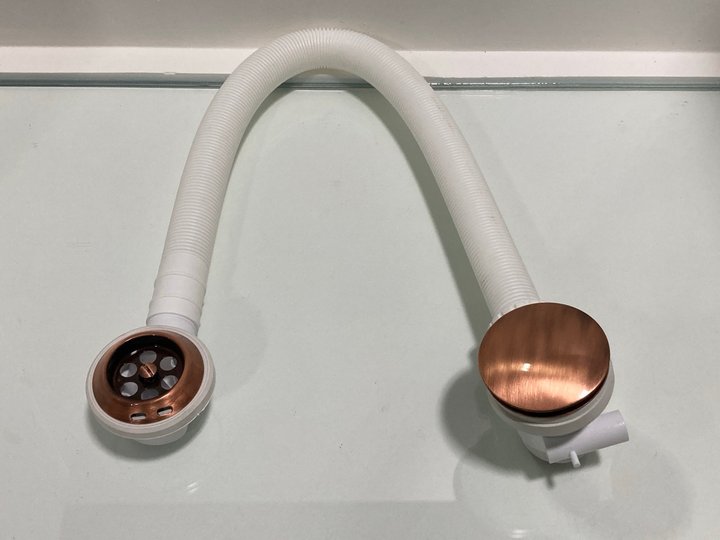 Lot 224  
            Marchington SR19 - Delivery or Collection 

                
BATH SPRUNG WASTE & OVERFLOW IN COPPER - ORIGINAL RRP £90: LOCATION - RACKING 1