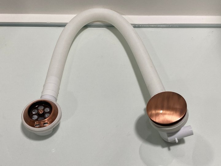 Lot 227  
            Marchington SR19 - Delivery or Collection 

                
BATH SPRUNG WASTE & OVERFLOW IN COPPER - ORIGINAL RRP £90: LOCATION - RACKING 1