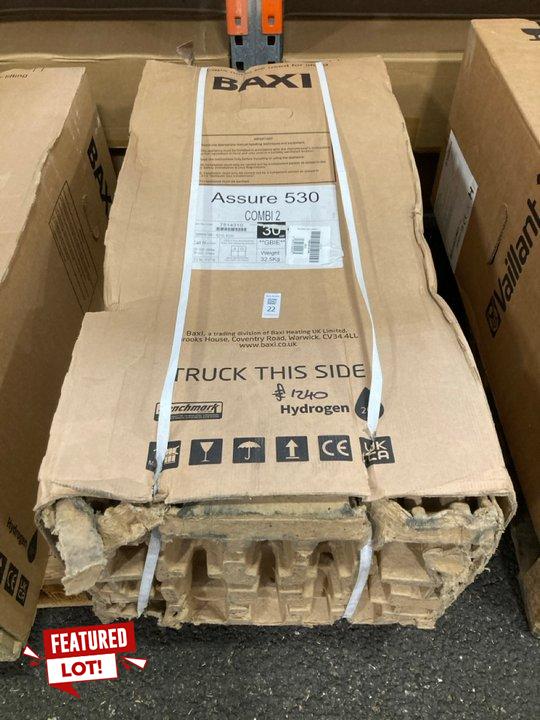 Lot 22  
            Marchington SR19 - Collection 

                
(COLLECTION ONLY) BAXI ASSURE 530 COMBI2 WALL HUNG GAS FIRED CONDENSING BOILER - ...