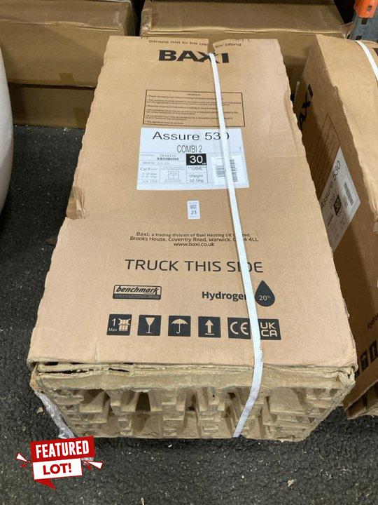 Lot 23  
            Marchington SR19 - Collection 

                
(COLLECTION ONLY) BAXI ASSURE 530 COMBI2 WALL HUNG GAS FIRED CONDENSING BOILER - ...