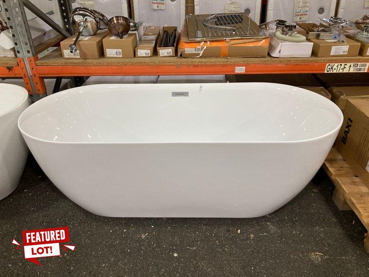 Lot 24  
            Marchington SR19 - Delivery or Collection 

                
1710 X 740MM MODERN TWIN SKINNED DOUBLE ENDED FREESTANDING BATH - ORIGINAL RRP £1...