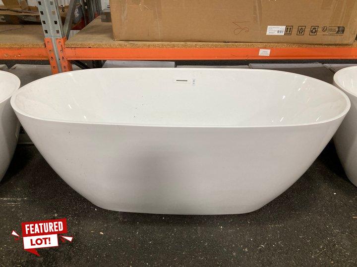Lot 26  
            Marchington SR19 - Delivery or Collection 

                
1590 X 770MM MODERN TWIN SKINNED DOUBLE ENDED FREESTANDING BATH WITH INTEGRAL WHI...