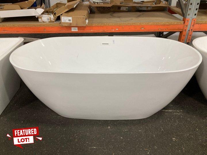 Lot 27  
            Marchington SR19 - Delivery or Collection 

                
1590 X 770MM MODERN TWIN SKINNED DOUBLE ENDED FREESTANDING BATH WITH INTEGRAL WHI...