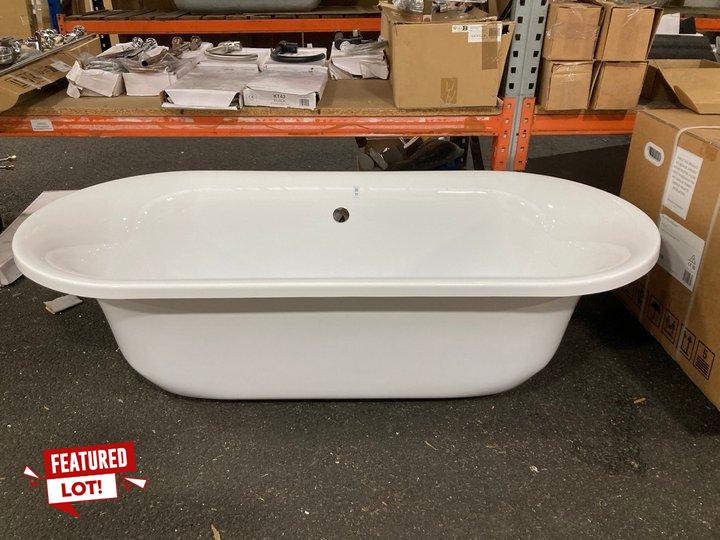 Lot 30  
            Marchington SR19 - Delivery or Collection 

                
1720 X 780MM TRADITIONAL STYLE ACRYLIC DOUBLE ENDED FREESTANDING BATH - ORIGINAL ...