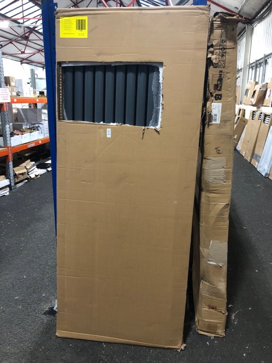 Lot 368  
            Marchington SR19 - Delivery or Collection 

                
ANTHRACITE VERTICAL DOUBLE OVAL TUBED ELECTRICALLY HEATED ALUMINIUM RADIATOR 1780...