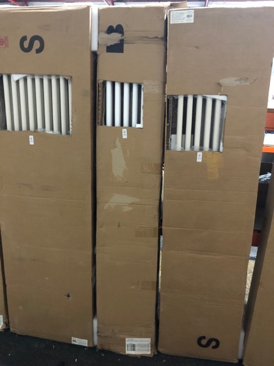 Lot 371  
            Marchington SR19 - Delivery or Collection 

                
TRADITIONAL VERTICAL 6 X 2 COLUMN CAST IRON STYLE RADIATOR IN WHITE 1800 X 290MM ...