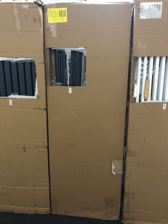 Lot 375  
            Marchington SR19 - Delivery or Collection 

                
ANTHRACITE VERTICAL SINGLE OVAL TUBED ELECTRICALLY HEATED ALUMINIUM RADIATOR 1780...