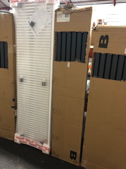Lot 381  
            Marchington SR19 - Delivery or Collection 

                
ANTHRACITE VERTICAL DOUBLE OVAL TUBED RADIATOR 1780 X 354MM - ORIGINAL RRP £725: ...