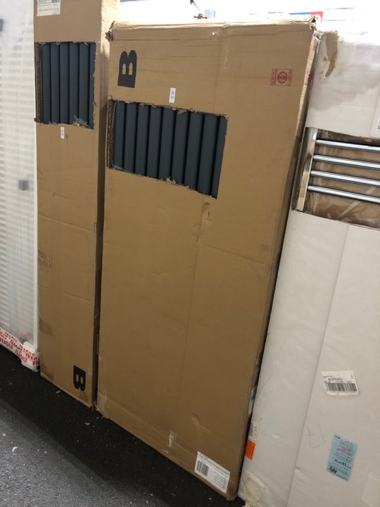 Lot 382  
            Marchington SR19 - Delivery or Collection 

                
ANTHRACITE VERTICAL DOUBLE OVAL TUBED RADIATOR 1600 X 708MM - ORIGINAL RRP £755: ...